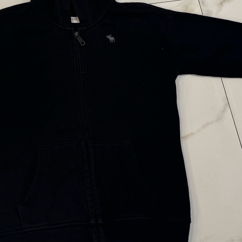 Abercrombie & Fitch Charcoal Zip-Up Jacket